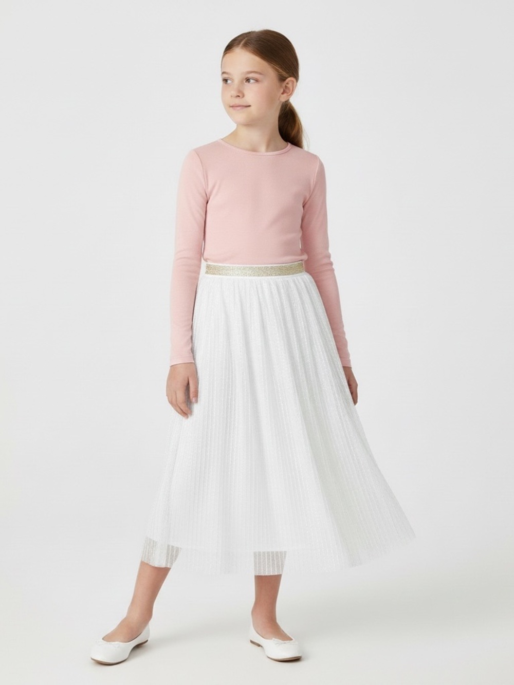 Cat & Jack | Target tulle princess skirt gold waist size 10/12 large